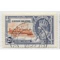CAYMAN ISLANDS 1935 SILVER JUBILEE TWO PENCE HA...