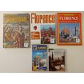 LOT of 5 VINTAGE FLORENCE ITALY ILLUSTRATED TRA...