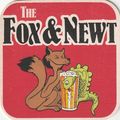 BEER MAT - FOX & NEWT BREWHOUSE - BURLEY BITTER...