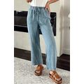 Myosotis Mineral Wash Drawstring Waist Loose St...