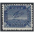 Cook Islands 1900 SG11ba 1/2d Deep Blue Mounted...
