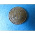 1946 GEORGE VI HALFPENNY FREE POST. AAK