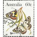 AUSTRALIA, BUTTERFLY, Wood White, brown 1983, 6...