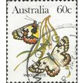 AUSTRALIA, BUTTERFLY, Wood White, brown 1983, 6...