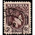 Nigeria 1938 King George VI 6d Used Stamp.