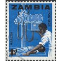 ZAMBIA, MEDICINE, X Ray machine, blue 1964, 1d