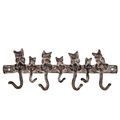 Haken aus Gusseisen - 7 Katzen Garderoben Haken...