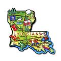 Louisiana The Pelican State Artwood Jumbo Fridg...