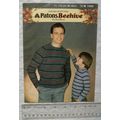 1984 Patons 7393 man & boy striped sweaters, Be...