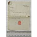 1914 letter revenue signed Basil Staunton Batty...