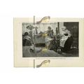 Dutch Girls with Spinning Wheels, Book Illustra...