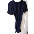 Vintage Leslie Fay Dresses Petite 8P Solid Navy...