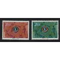 Taiwan 45th Anniversary of Lions Intl 2v 1962 M...