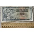 1981 Yugoslavian 1000 note
