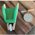 Wheelbarrow & Trowel for a Dollshouse