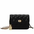 Lingge Chain Bag Fashion Small Square Bag Shoul...