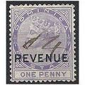 Dominica 1879 R1 1d Lilac Revenue Wmk Crown CC ...