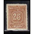 Revenue 11T4 25c Northern Mutual Telegraph Stam...