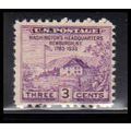 752 3c Washington's Hdqs Barely Clears MNH O4849