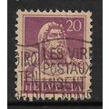 SWITZERLAND 1914 WILLIAM TELL 20c PURPLE ON BUF...