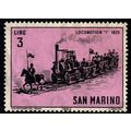 San Marino 1964 Old Locomotives 3L MNG Stamp Train