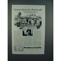 1928 Southern Pacific Lines Railroad Ad - Desert's Call