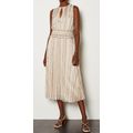 KAREN MILLEN Spot Wrap Front Shirring Waist Ple...