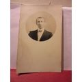 GENTLEMAN IN HIGH COLLAR & BOW TIE antique port...
