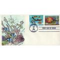 US 3318 FDC Aquarium Fish, Angel Fish hand-pain...