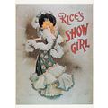 EE Rice's Show Girl American Theatre Poster Postcard
