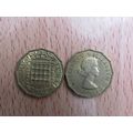 GB 1959 Elizabeth II Brass Threepence 3d Coin H...