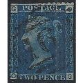 1858 SG47 2d Blue Plate 13 Good Used FILLER Che...
