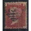 1858 SG43 1d Red Plate 152 Fine Used Check Lett...