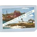 MA Cape Ann Lighthouse Postcard Greetings From ...