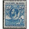 Falkland Islands 1929 SG119 2 1/2d Blue Mounted...