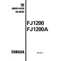 YAMAHA FJ1200 FJ1200A SERVICE GUIDE MOTORCYCLE ...