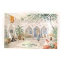 MOROCCAN PATIO by Daniel Wegera unused vintage ...