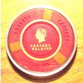 Caesars Palace Poker Chip Golf Ball Marker - Red
