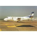 Business Air SAAB SF340 A Civil Aviation Postca...