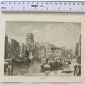 Vintage engraving: Rotterdam