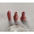 DOLLS HOUSE UNUSUAL POTTERY VASES - SET OF 3 - ...