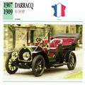 Collectors Club card. Classic Cars. Darracq 16/...