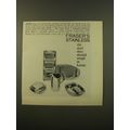 1961 Fraser's Stainless Steel Ad - The Steel th...