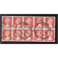 1993 GB ROSE-RED DEFINITIVE BLOCK 25P F/U SGY16...