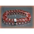 Lovely Pink Swarovski Crystals Bracelet Bangle ...