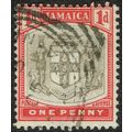 Jamaica 1903 1d Grey and Carmine wmk Crown CA S...