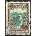 Southern Rhodesia 1940 SG58 4d Green & Brown Fi...