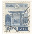 Japan 1937 - 30s greenish blue - Pergola - used 2