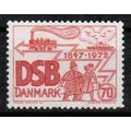 1972 Denmark Sc# 491 Mint NH - Danish Railways,...