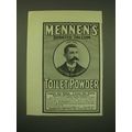 1902 Mennen's Borated Talcum Toilet Powder Ad